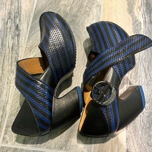 fleuvog prepares—leader (blue + black) platforms